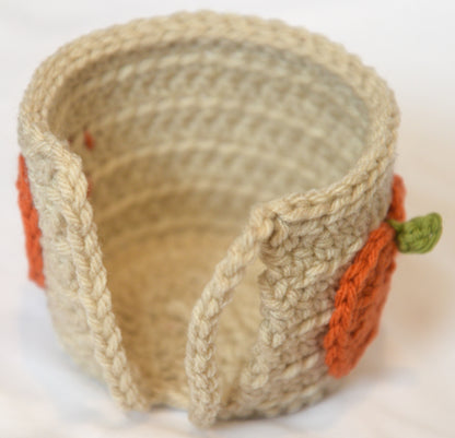 Pumpkin Crochet Mug Cozy Pattern With Coaster PDF Download