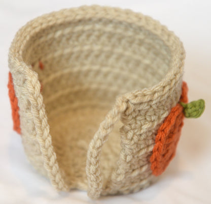 Crochet Mug Cozy Pattern With Pumpkin PDF Download