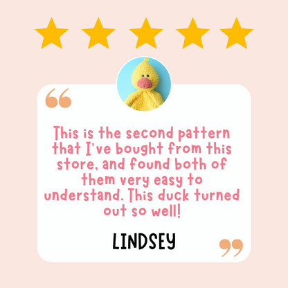 Duck Snuggler Crochet Pattern review