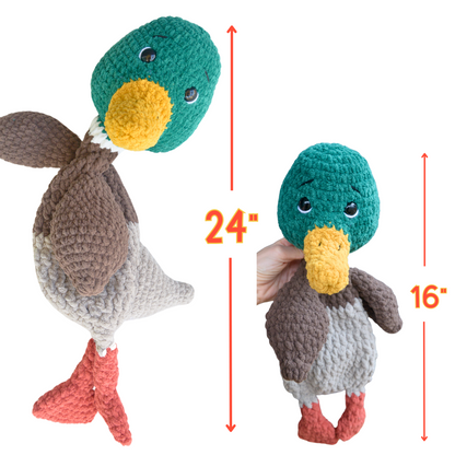 Mallard Duck Snuggler Crochet Pattern for Beginners PDF Download