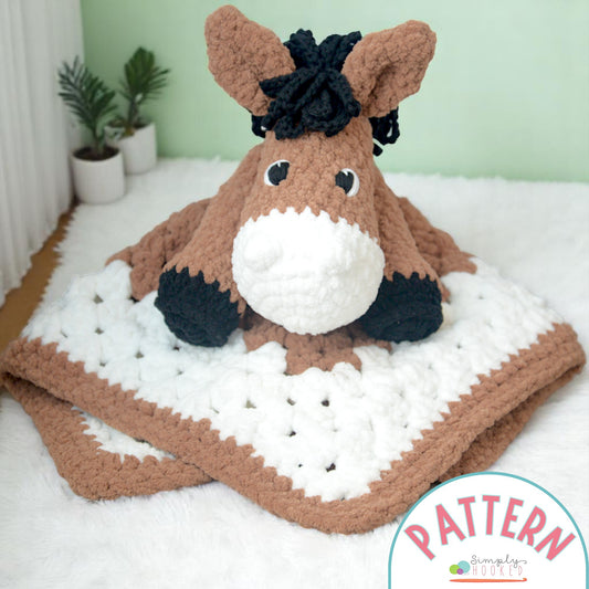 Horse Lovey Baby Blanket