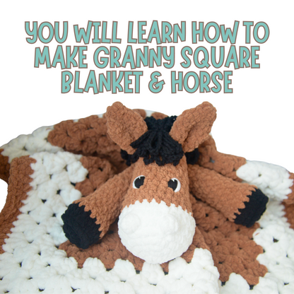 Horse Lovey Baby Blanket