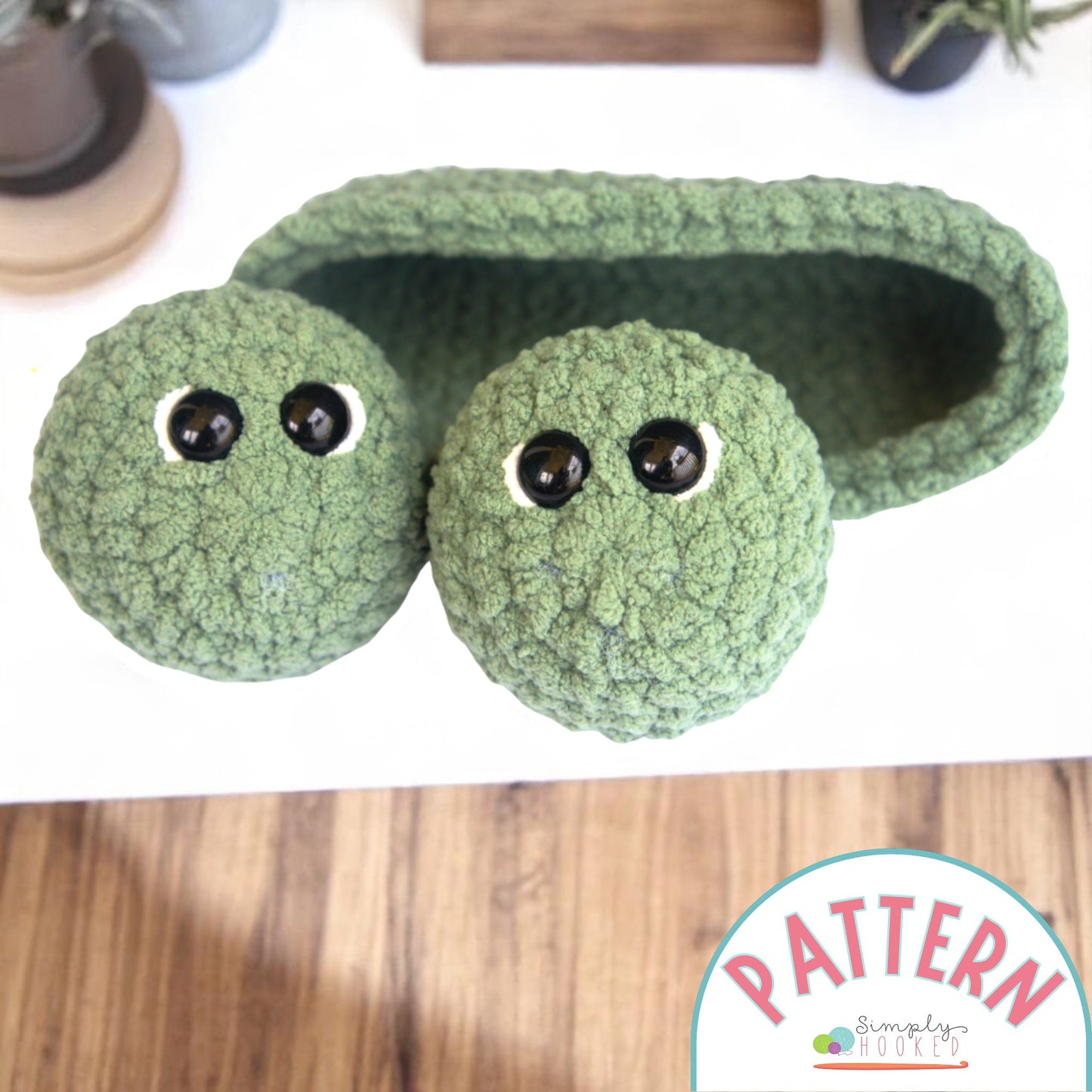Two Peas in a Pod Crochet Pattern – Easy Amigurumi Gift Idea PDF