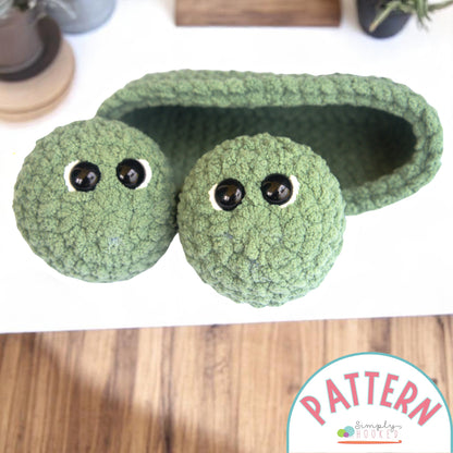 Two Peas in a Pod Crochet Pattern – Easy Amigurumi Gift Idea PDF