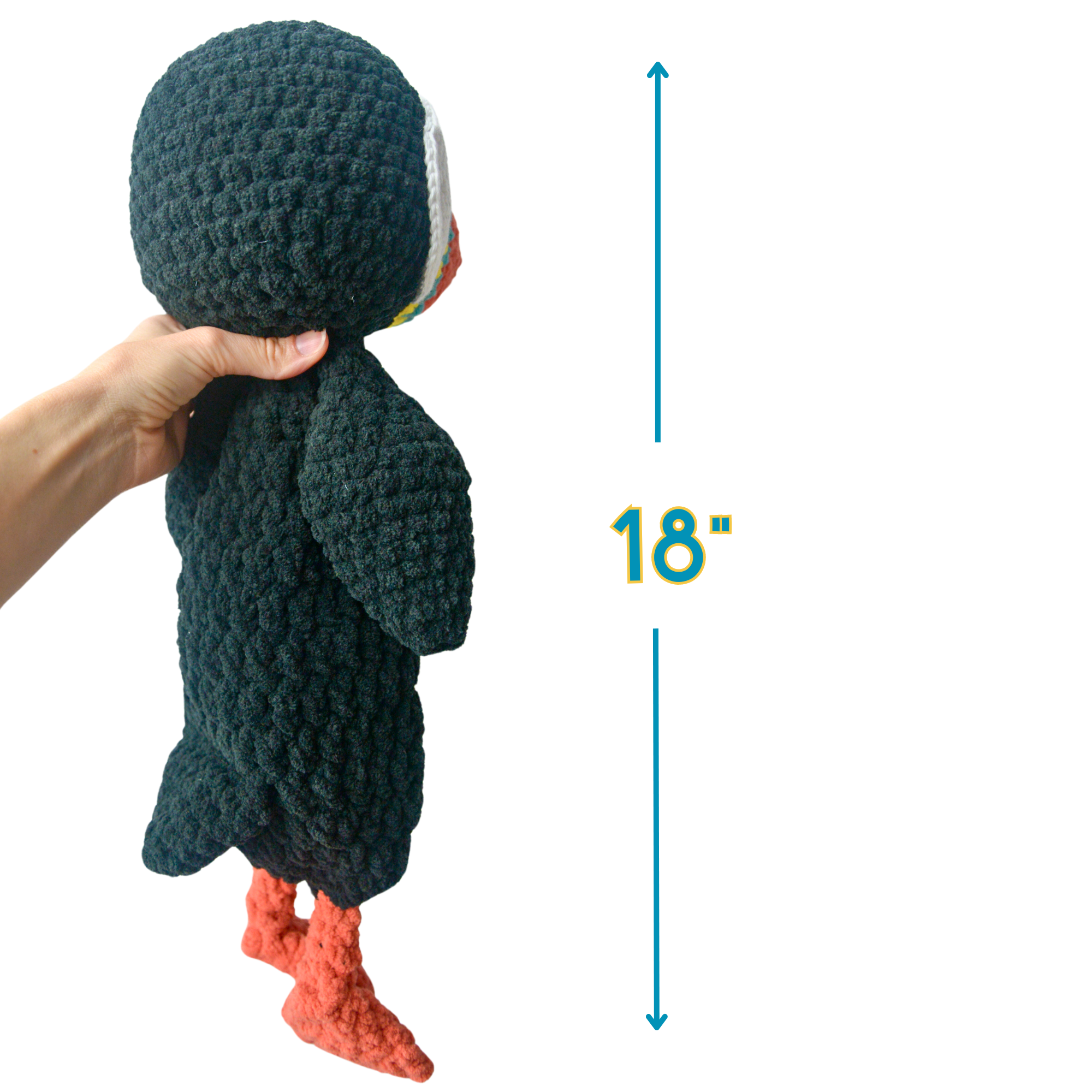 Puffin Crochet Pattern Easy Amigurumi Snuggler Plush PDF Simply
