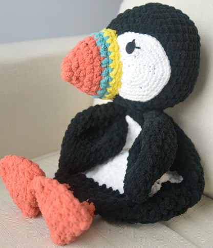 crochet puffin
