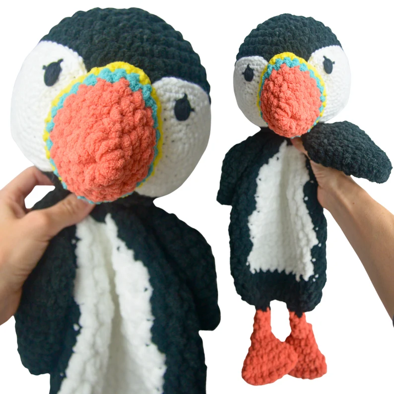 crochet puffin