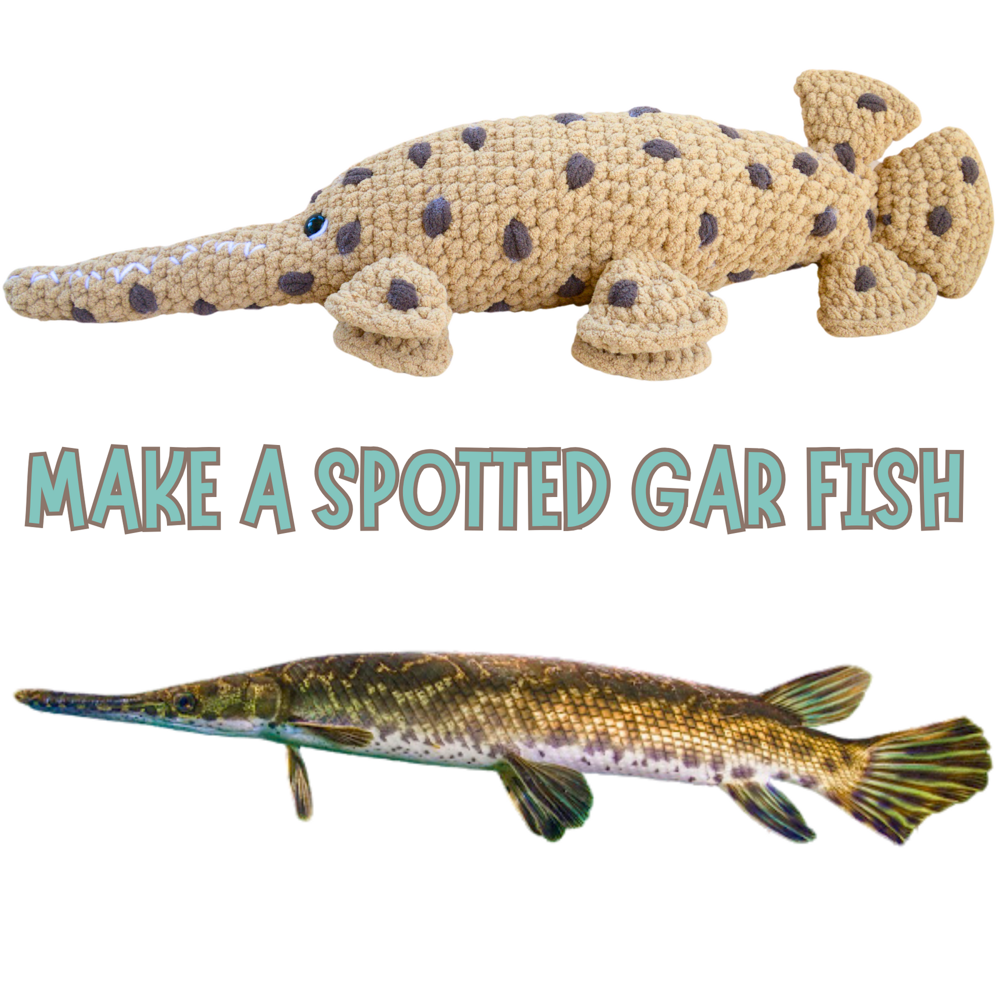 Spotted Gar Crochet Pattern