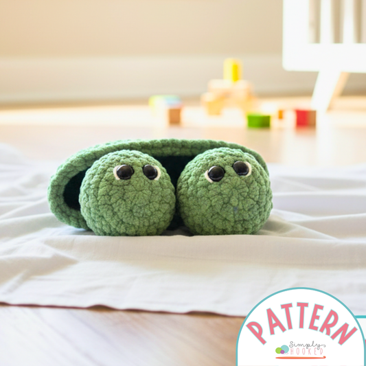 Two Peas in a Pod Crochet Pattern – Easy Amigurumi Gift Idea PDF