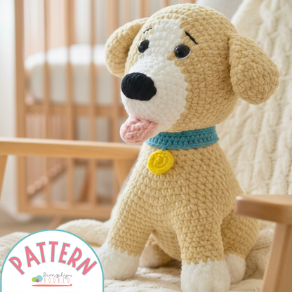 Life-Size Crochet Dog Pattern PDF Download