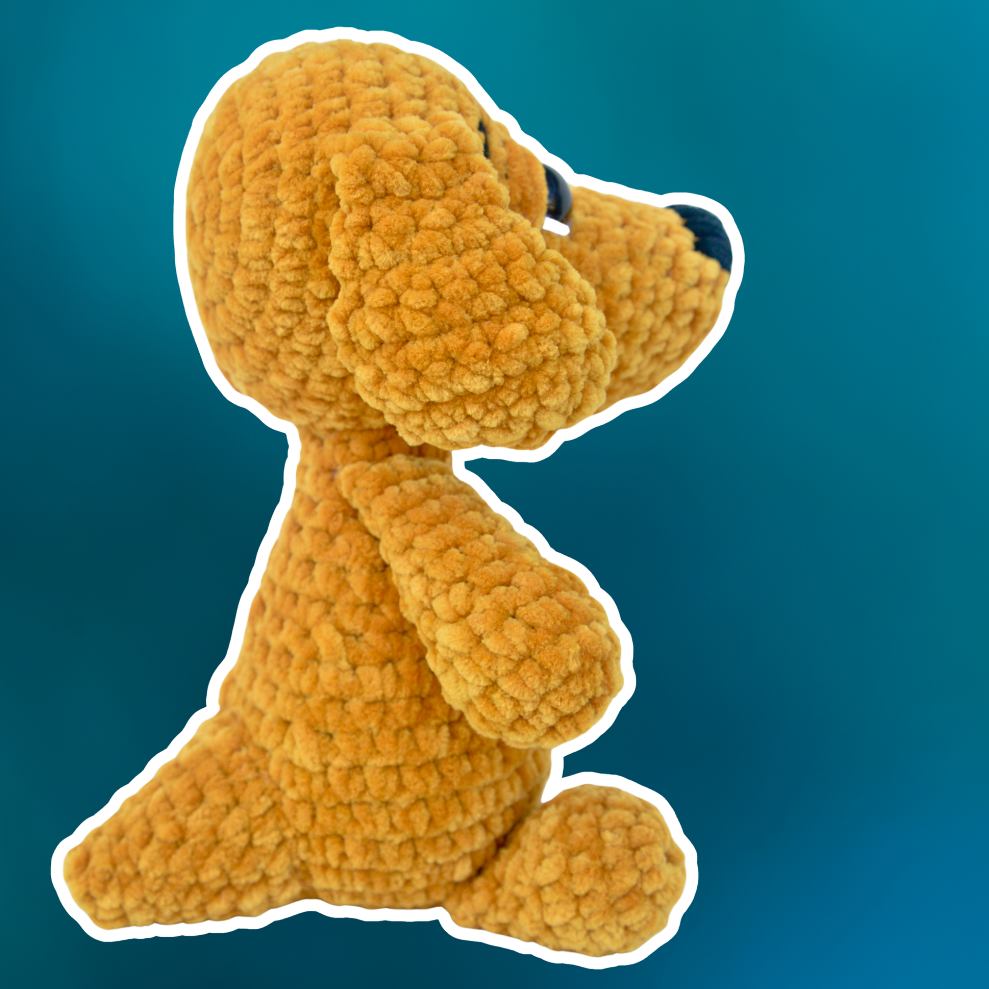 amigurumi dog plushie 