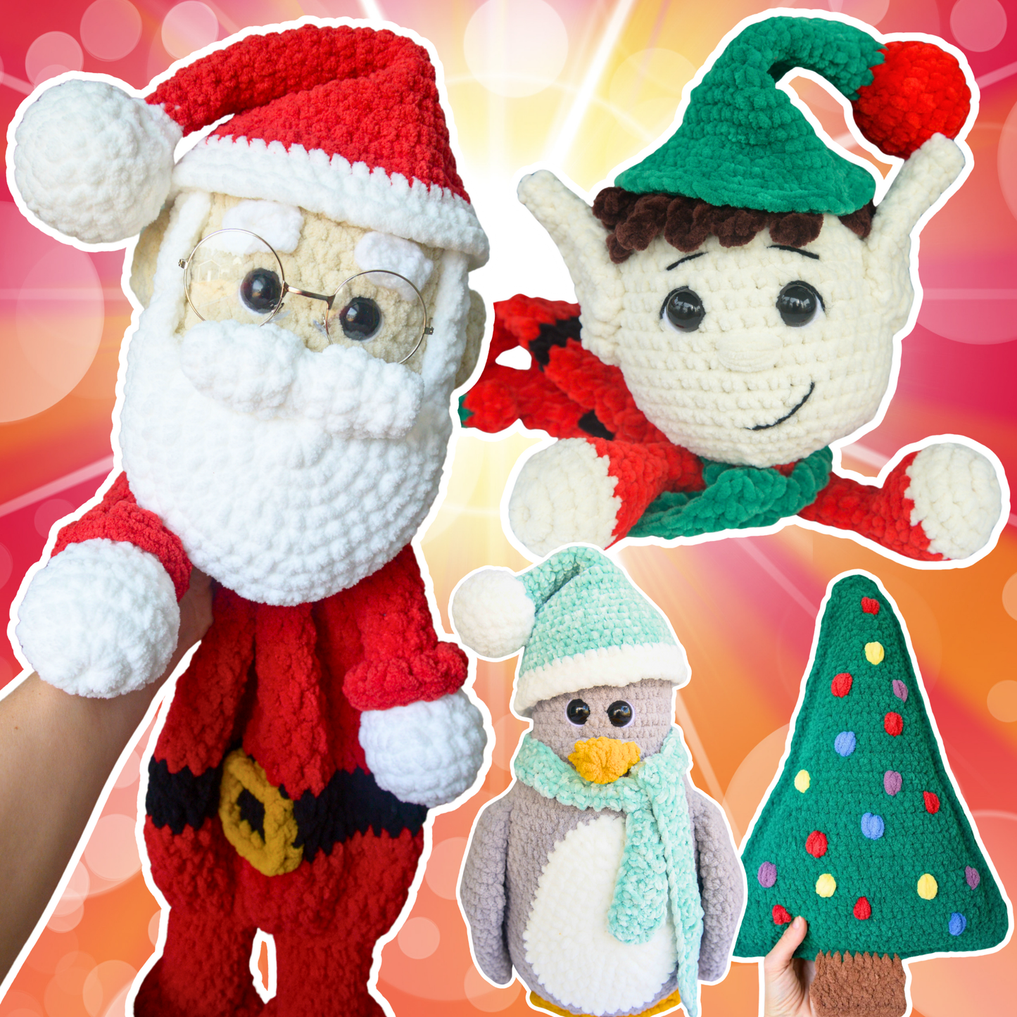 Holiday Favorites Christmas Crochet Pattern Bundle PDF