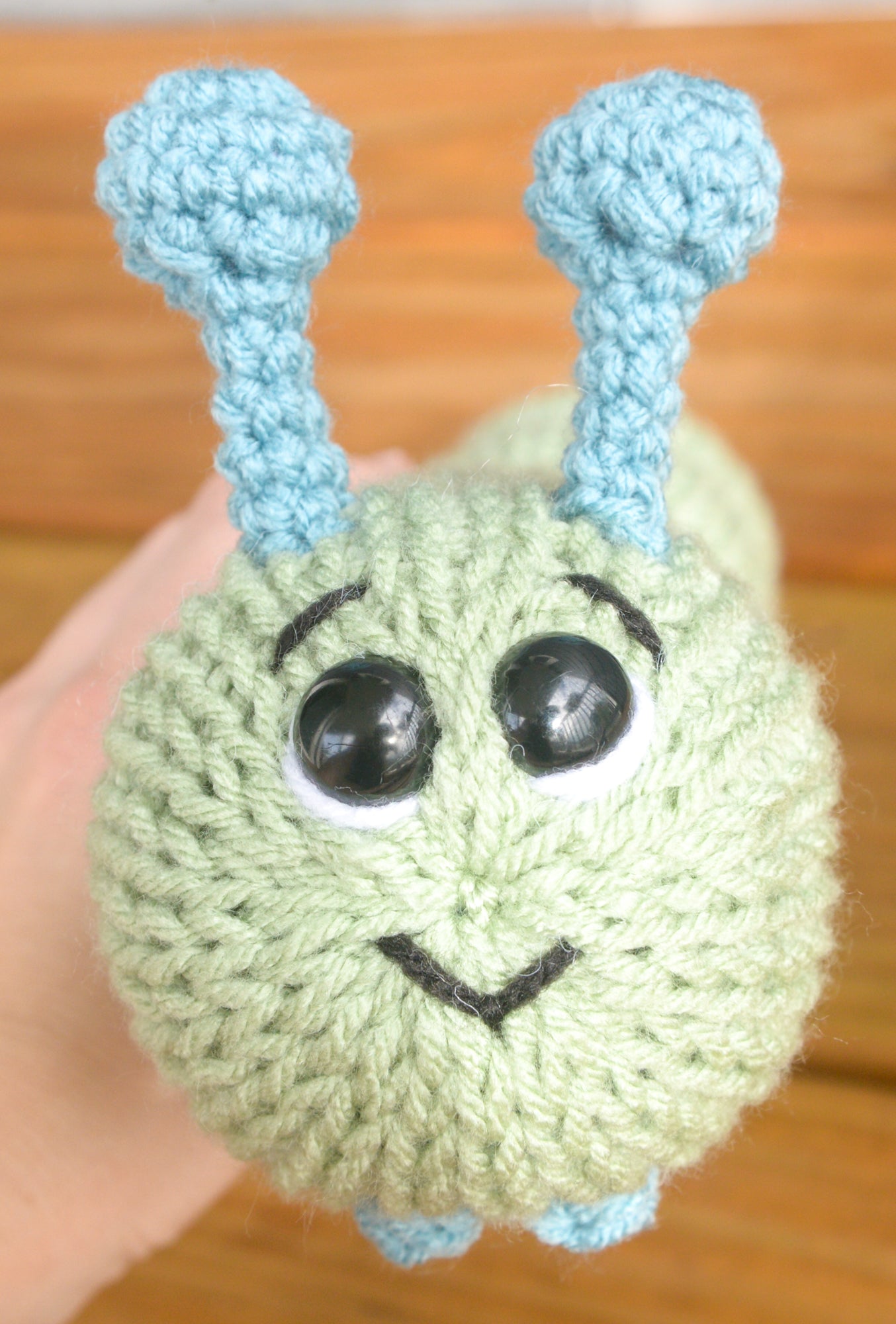 Caterpillar Plushie Pattern – Using Knitting Machine + Crochet