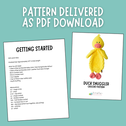 Duck Snuggler Crochet Pattern