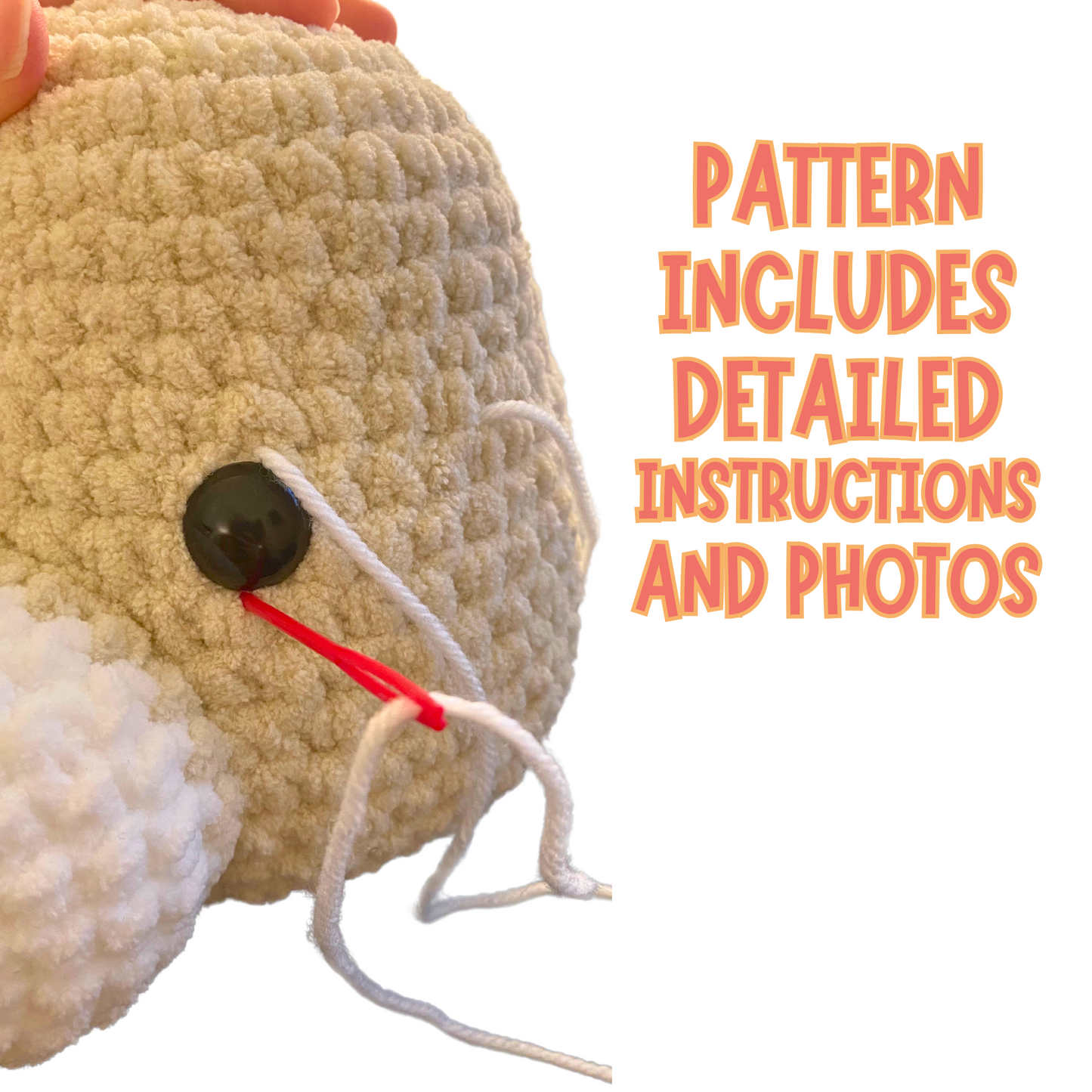 crochet Highland Cow snuggler