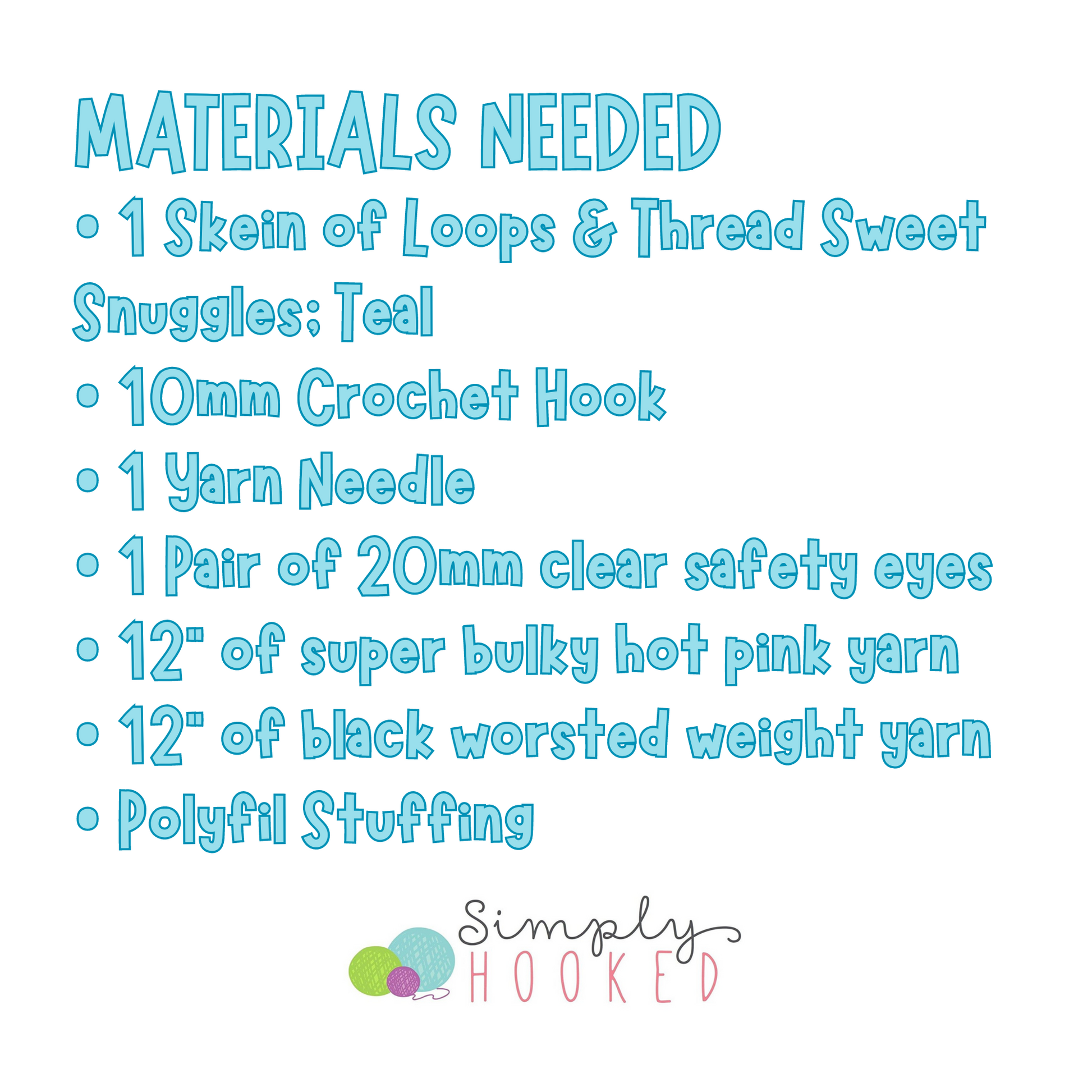 crochet Jellyfish plushie materials