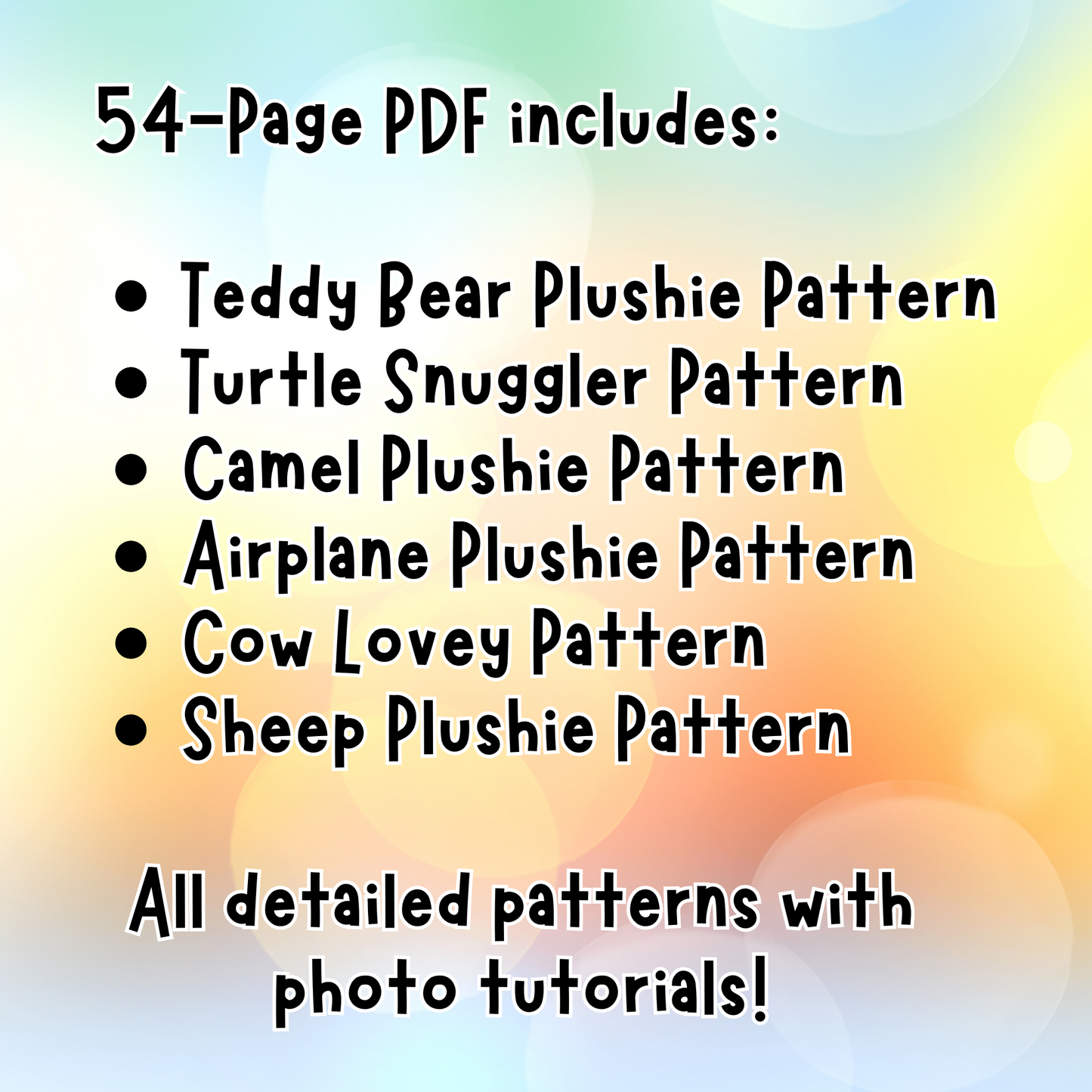 Crochet Pattern Bundle of 6 Amigurumi PDF Download