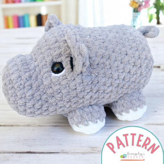 crochet hippo