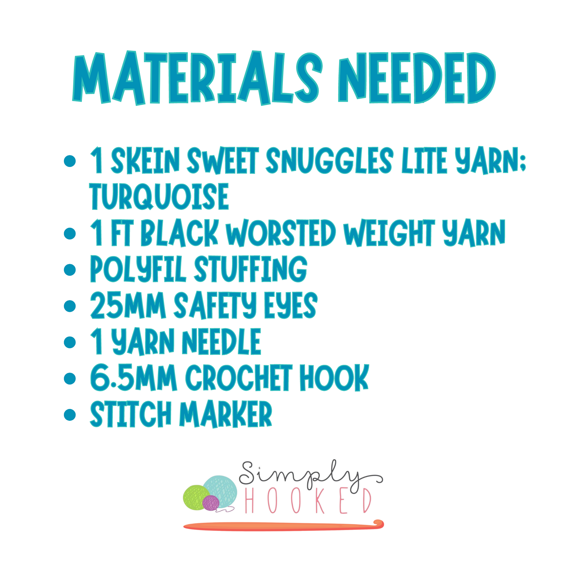 crochet jellyfish materials