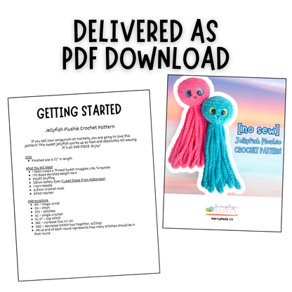crochet jellyfish pattern