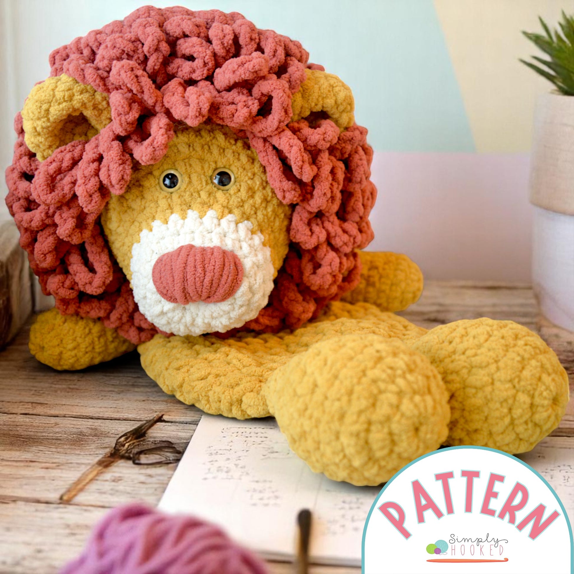 Crochet lion pattern