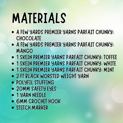 crochet sheep plushie materials list