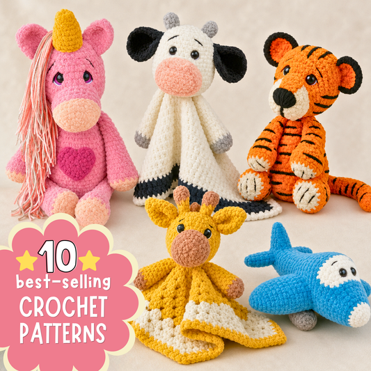 10 Bestselling Crochet Plushie & Lovey Patterns PDF