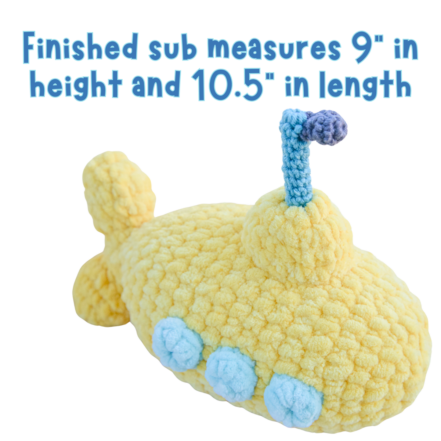 crochet submarine toy