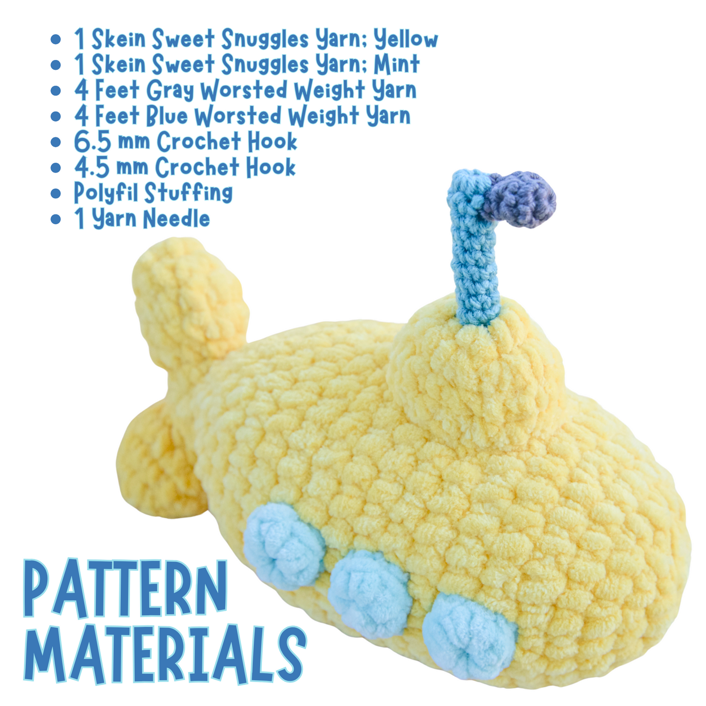 crochet submarine toy