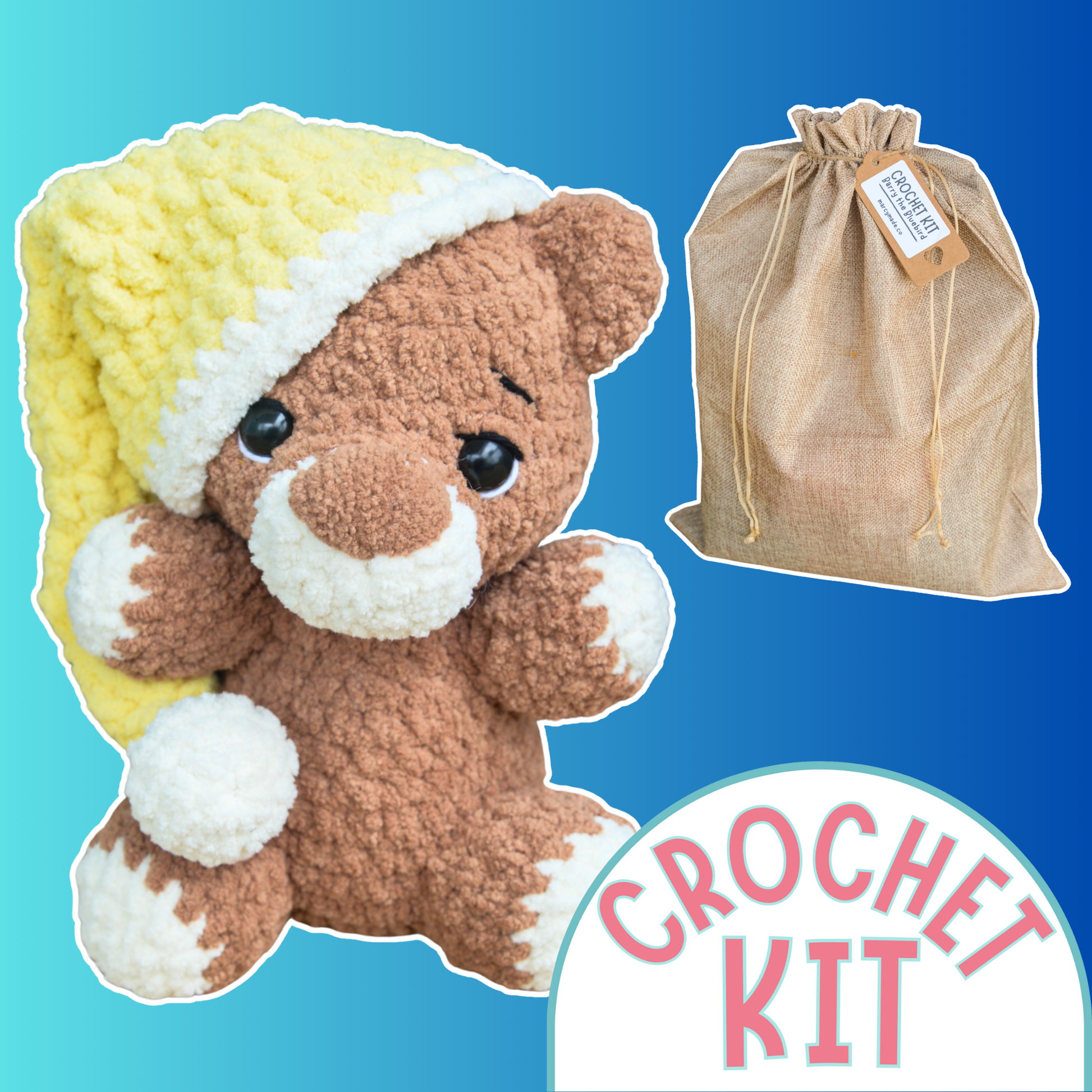 crochet teddy bear kit 