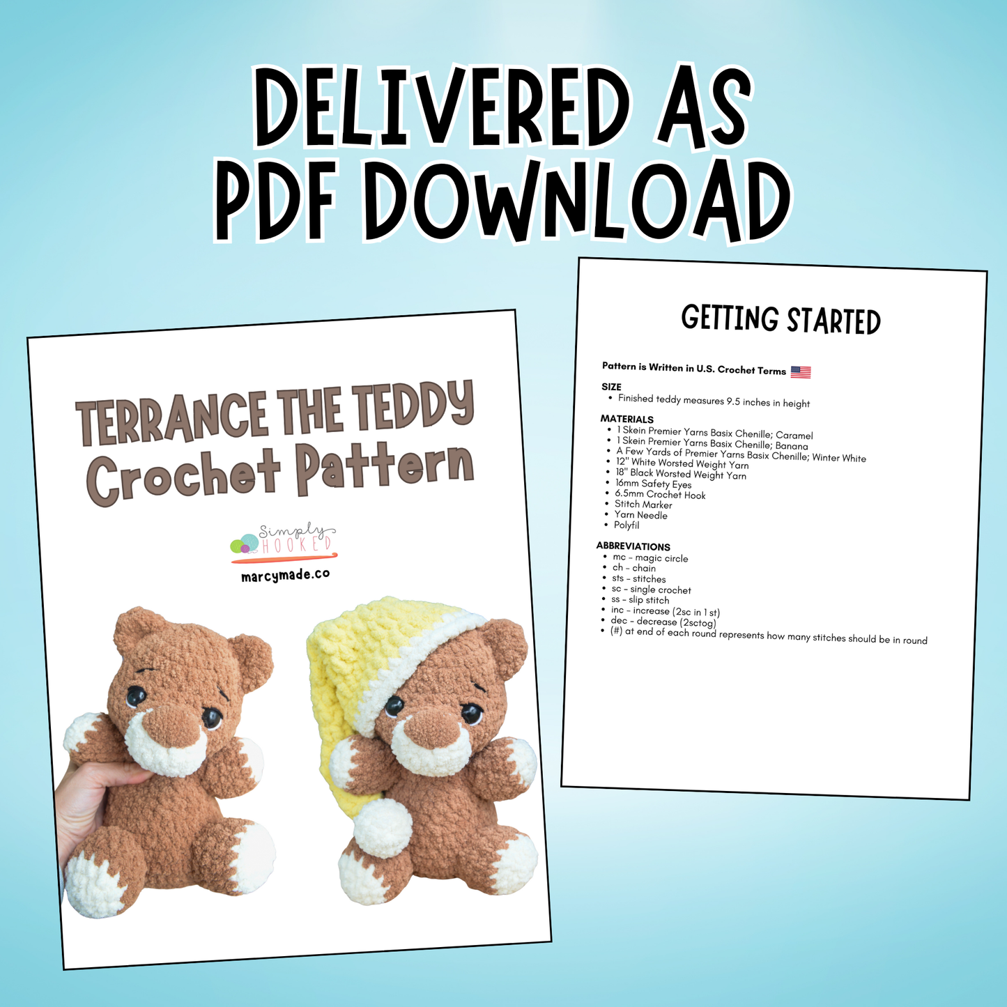 crochet bear pattern
