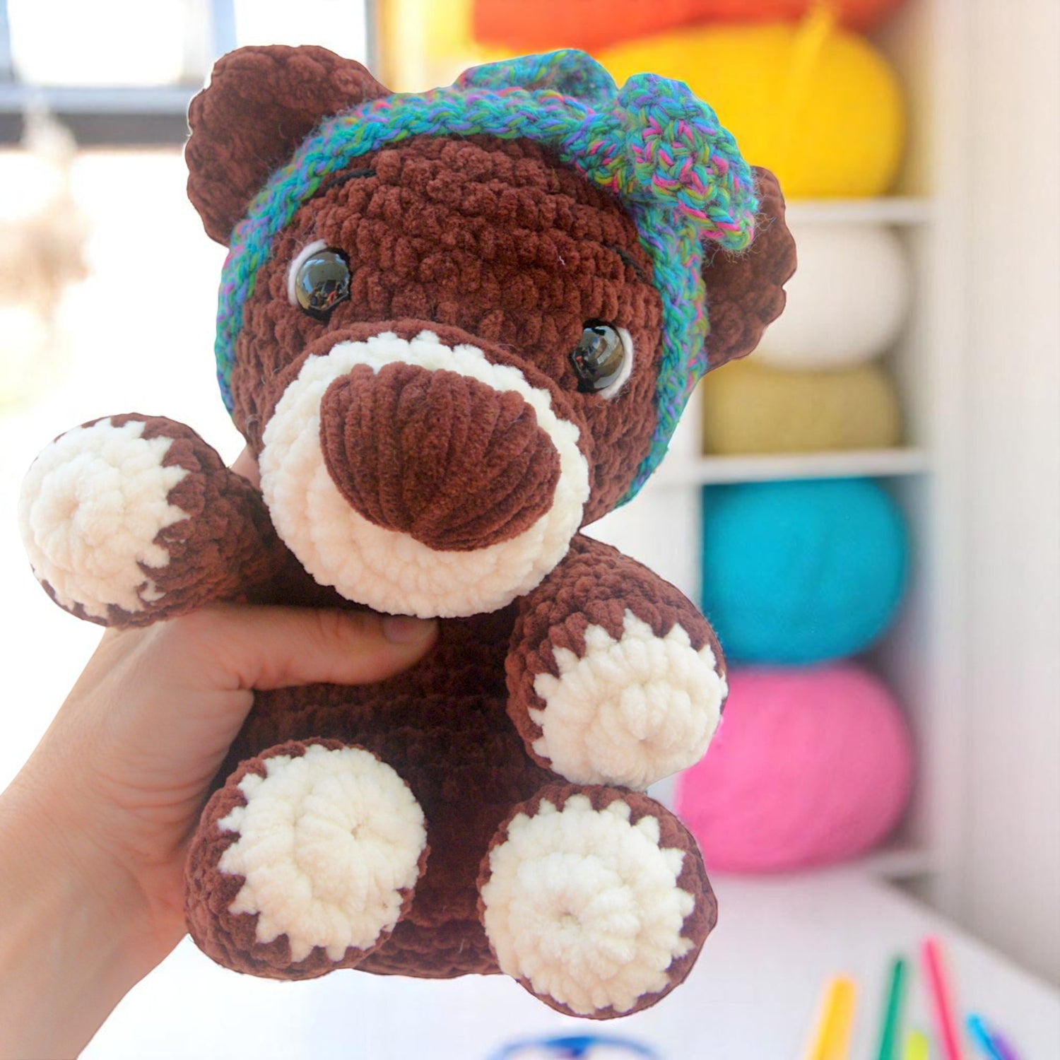 crochet teddy bear plushie