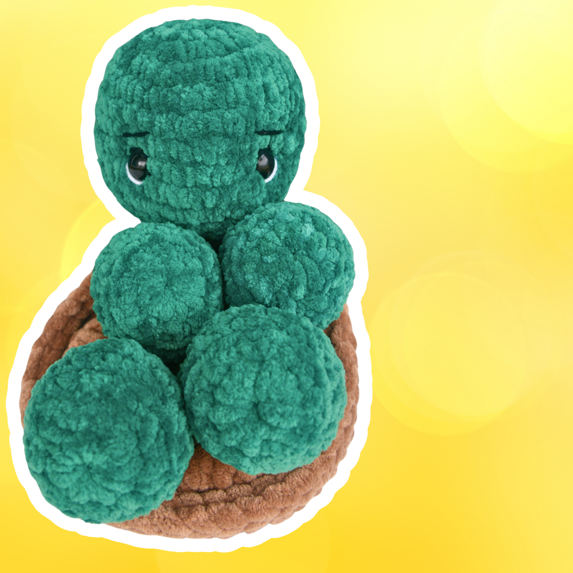 crochet turtle plushie