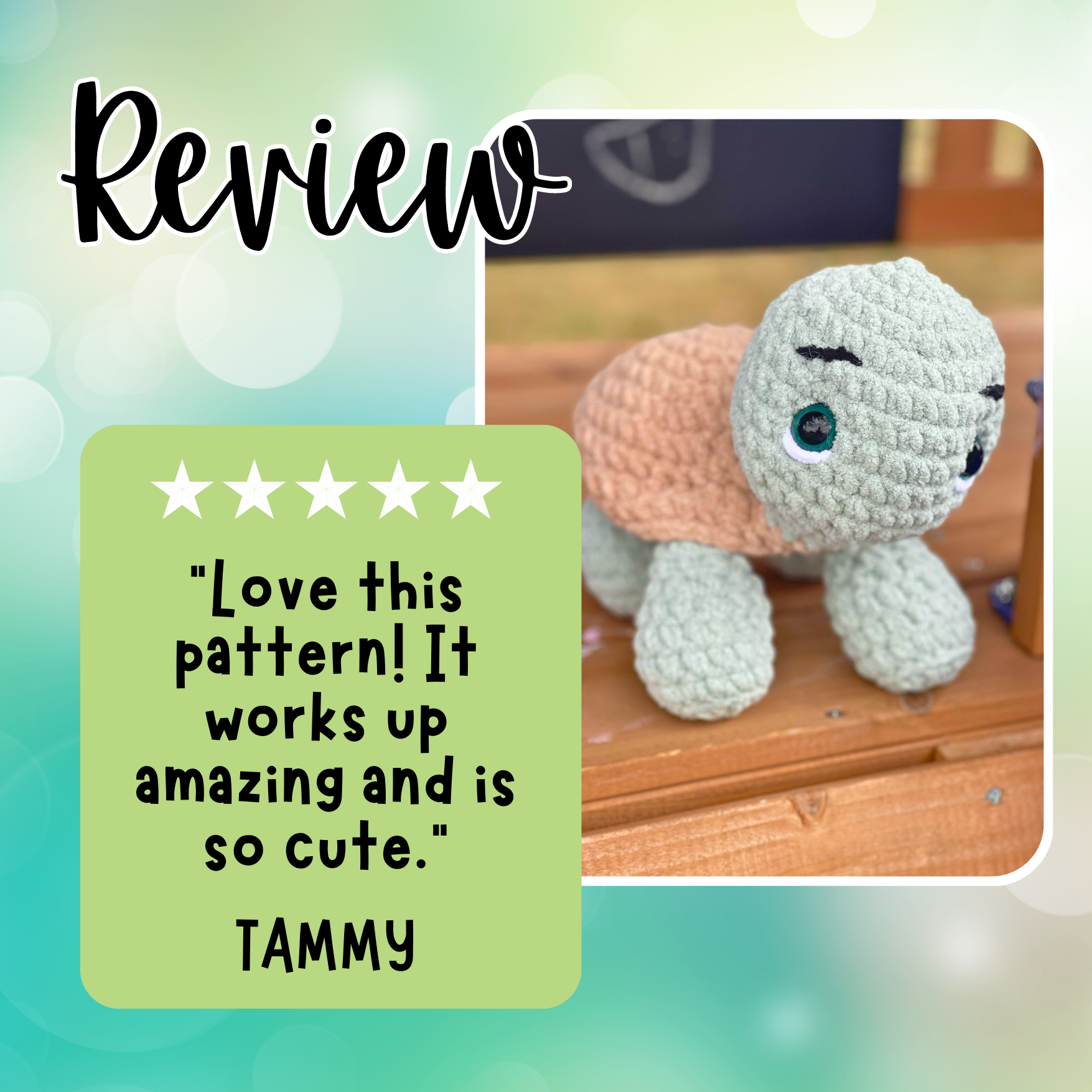 crochet turtle review