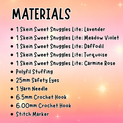 crochet unicorn materials list