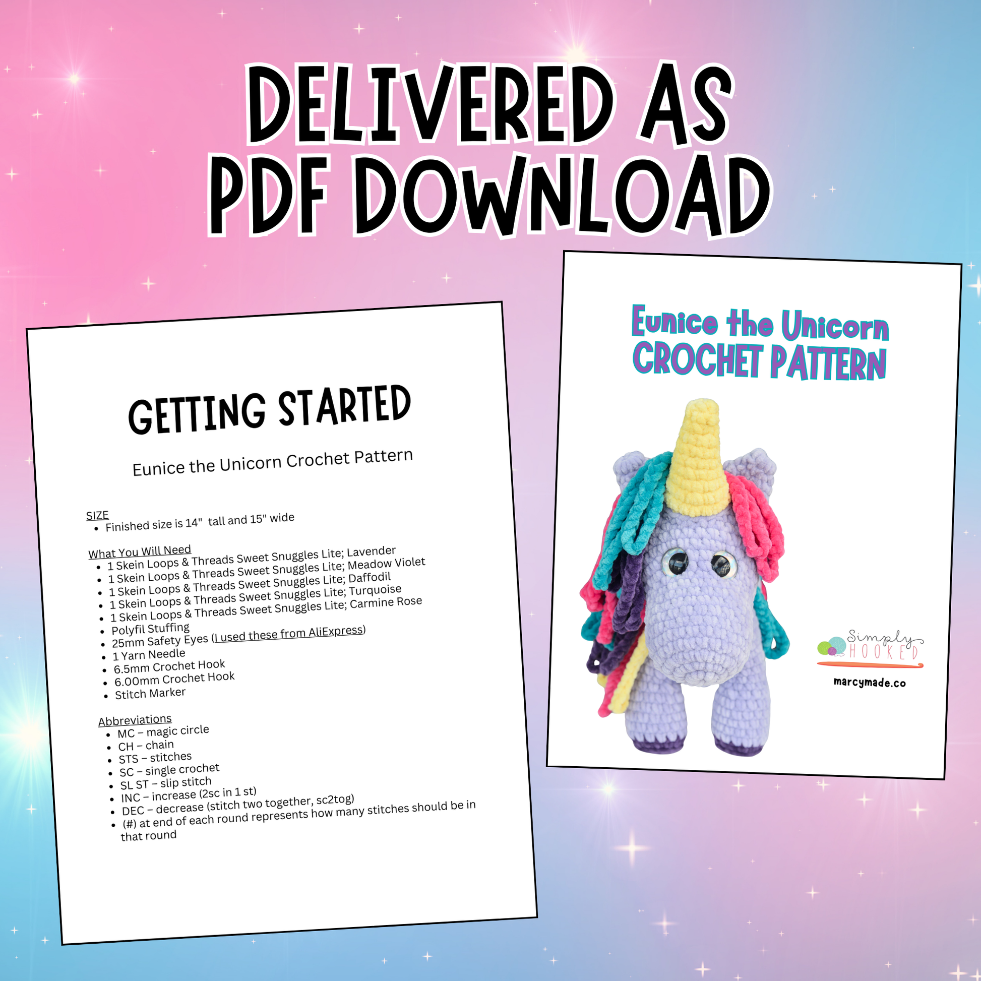 Unicorn Crochet Pattern