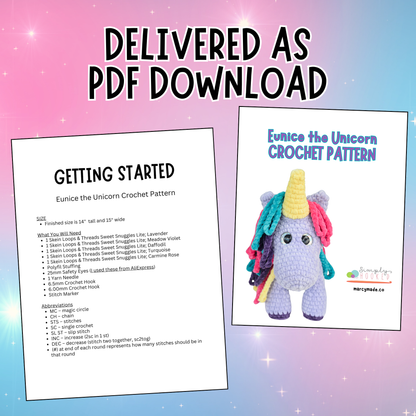 Unicorn Crochet Pattern