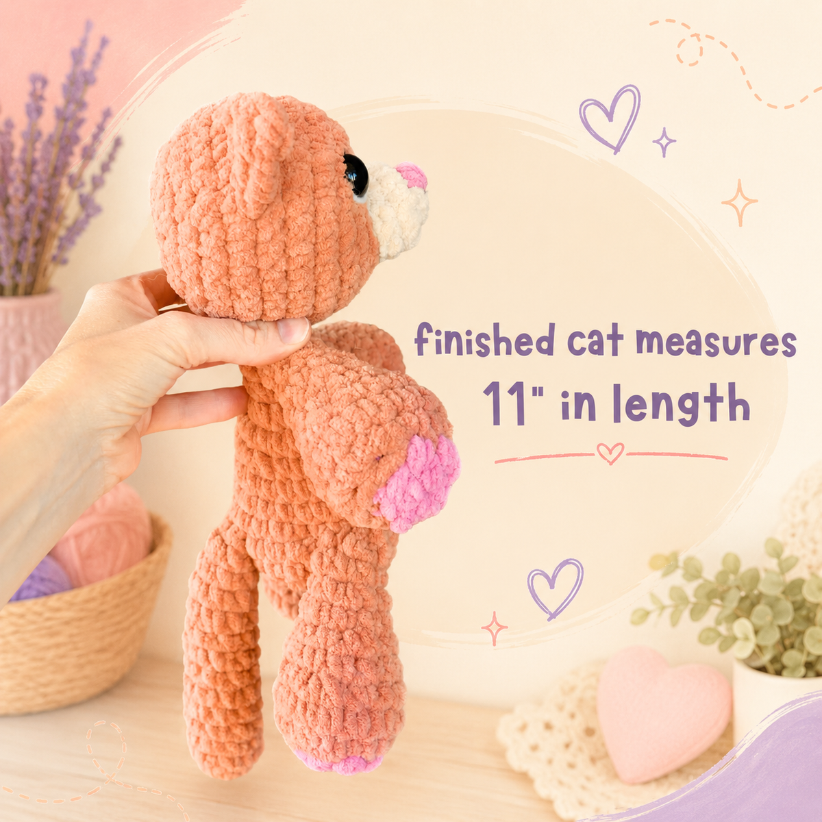 Cat Crochet Pattern PDF