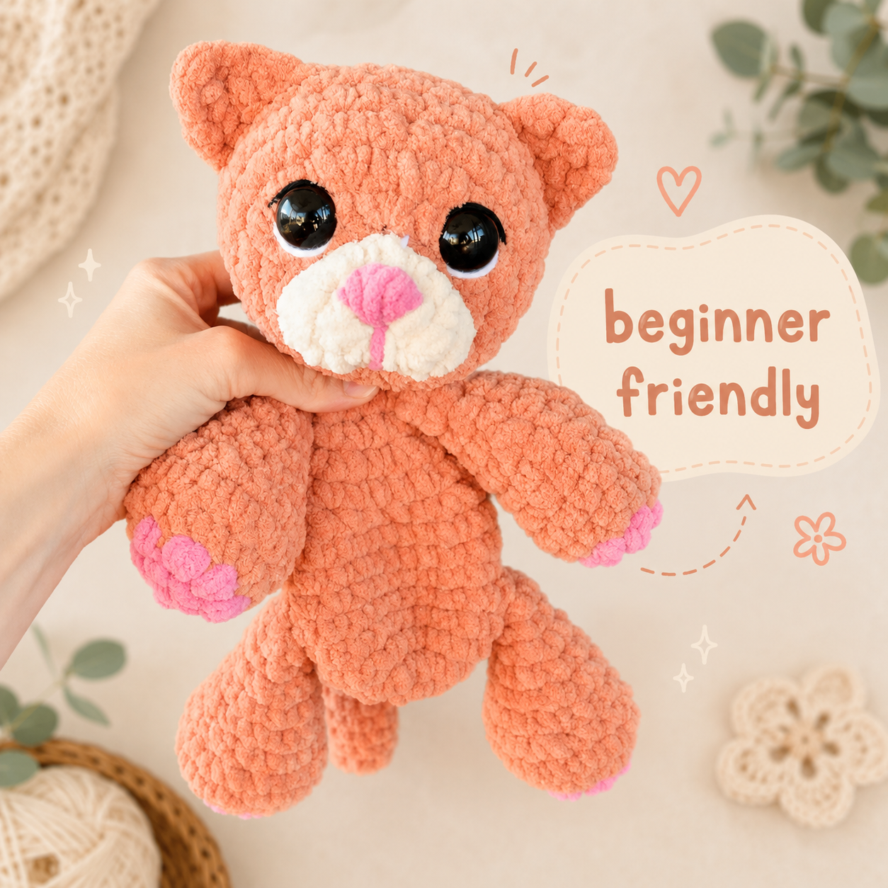 Cat Crochet Pattern PDF