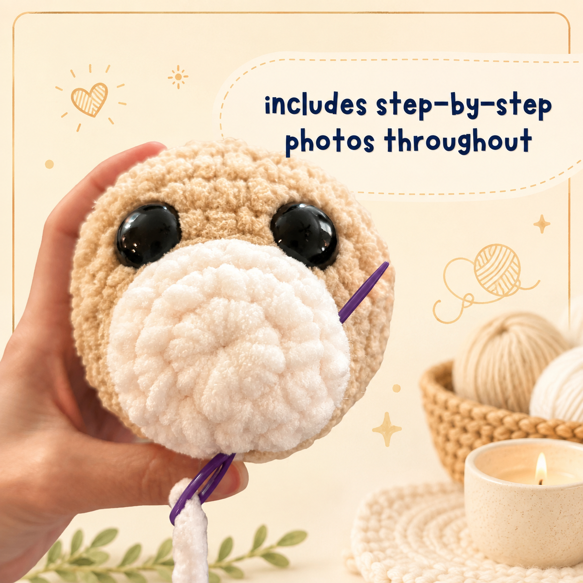 Cat Crochet Pattern PDF