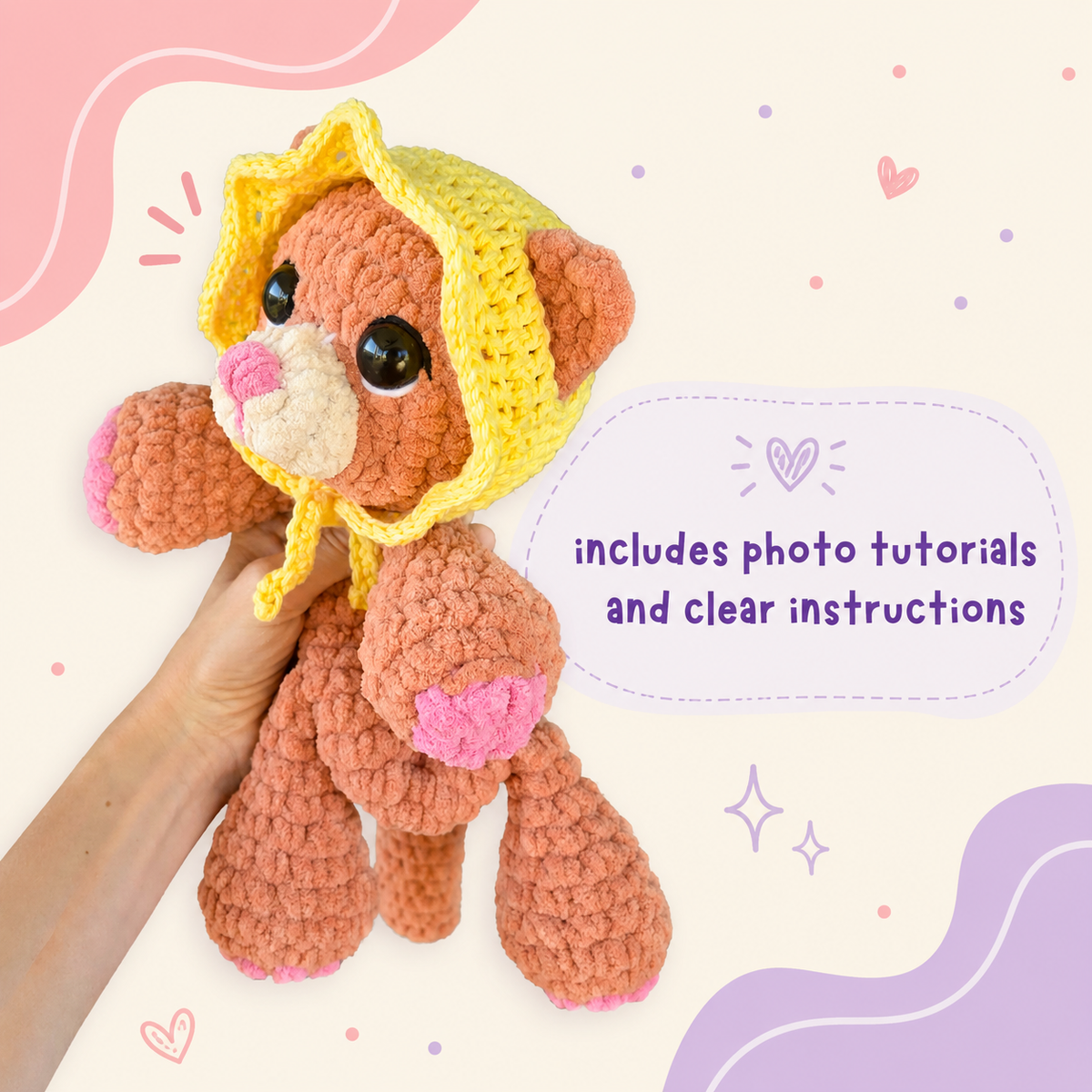 Cat Crochet Pattern PDF