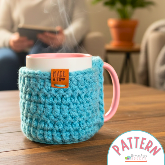 Mug Cozy Crochet Pattern – Easy PDF for 11 oz Coffee Mugs