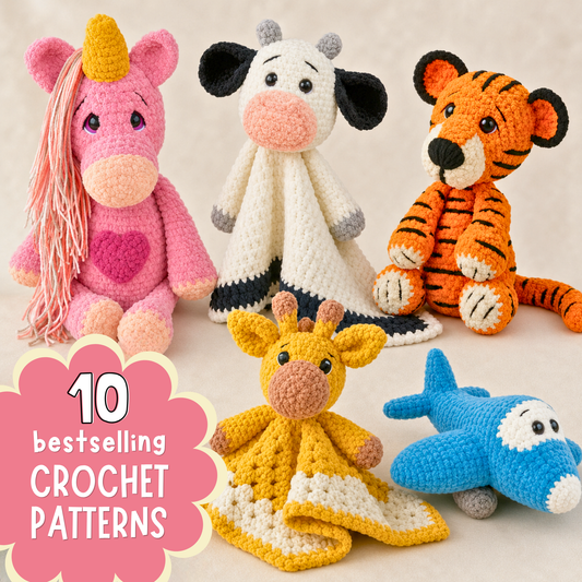 10 Bestselling Crochet Plushie & Lovey Patterns PDF