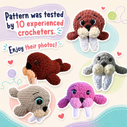 Walrus Crochet Pattern PDF