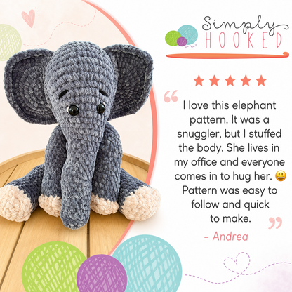 Elephant Crochet Pattern PDF