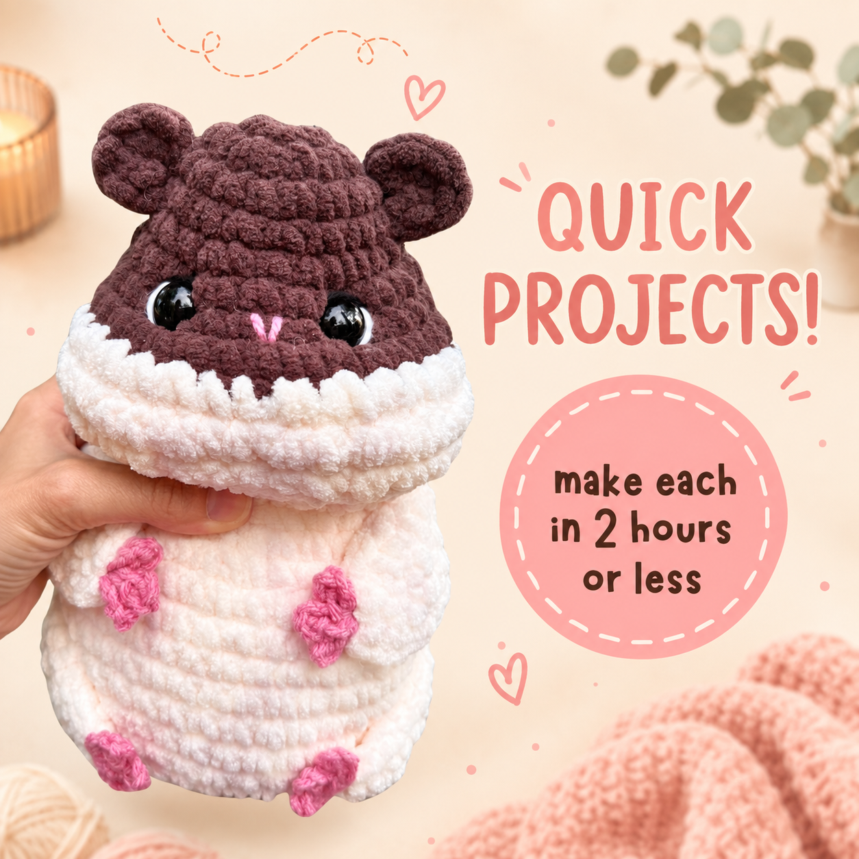 Hamster & Guinea Pig Crochet Pattern Bundle