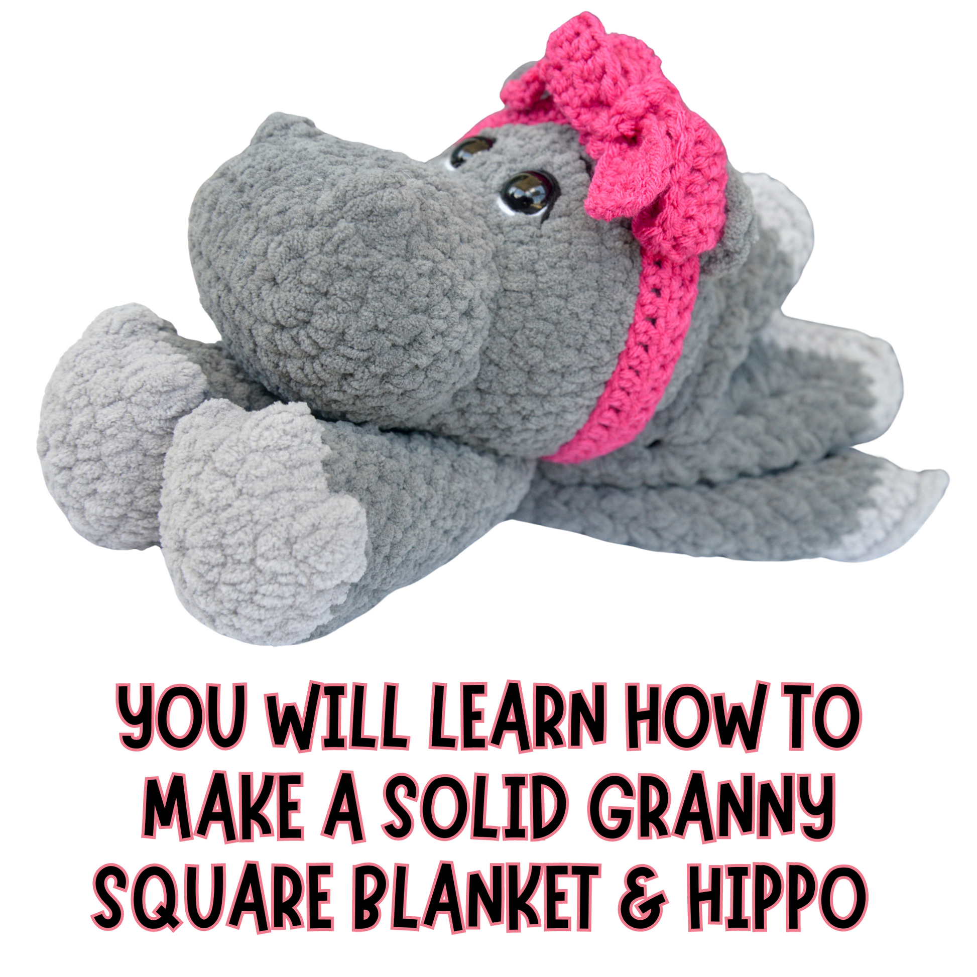 crochet hippo