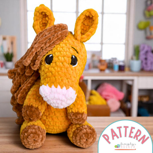 Horse Plushie Crochet Pattern PDF Download