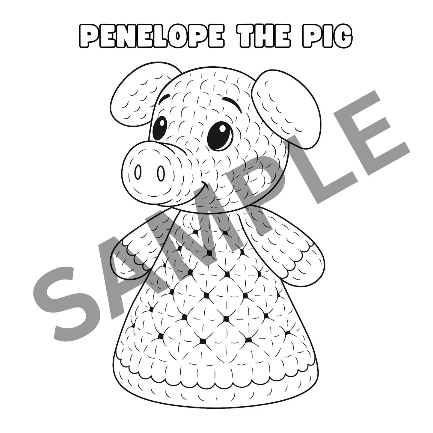 Amigurumi Coloring Pages – 15 Printable Crochet-Inspired Pages for Kids