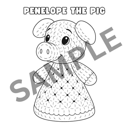 Amigurumi Coloring Pages – 15 Printable Crochet-Inspired Pages for Kids